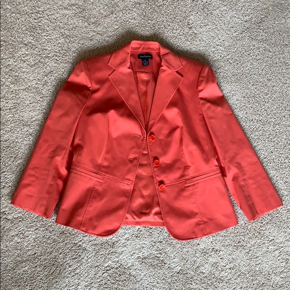 Ann Taylor Coral Blazer